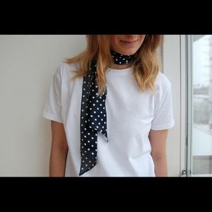 LF brand Polka Dot Skinny Scarf